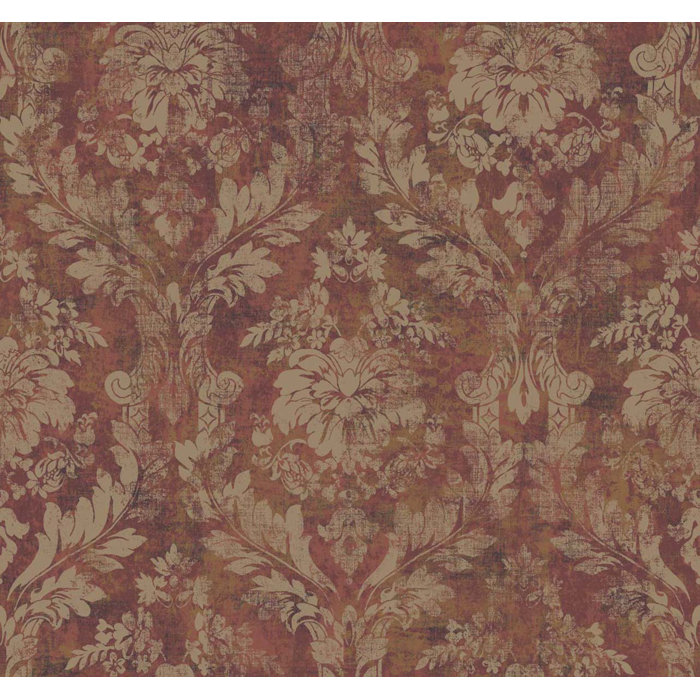Ophelia & Co. Damask Wallpaper Wayfair